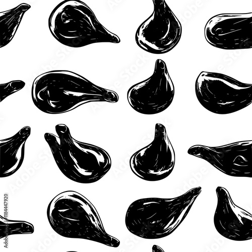 Foie Gras tiled design, Foie Gras repeating background illustration