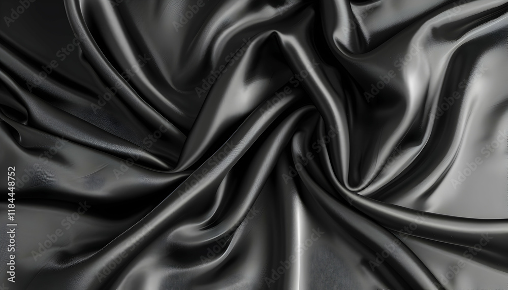 Dark Draped Fabric Abstract Background Illustration Dark Draped Fabric Abstract Background Illustration