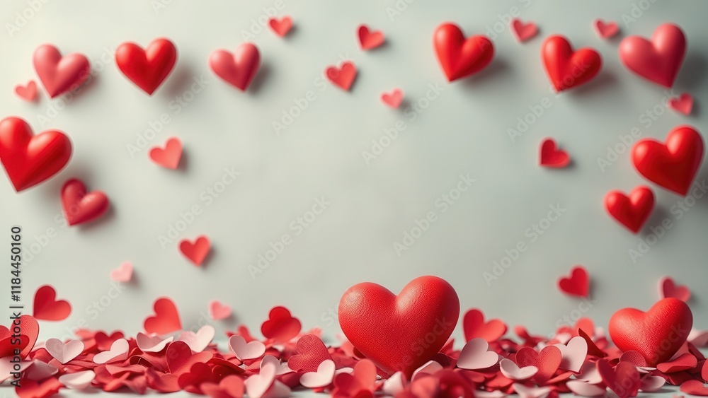 Romantic background with hearts. Romantic background with hearts.