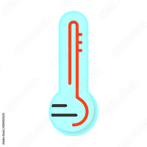 Thermometer Flat Style Icon