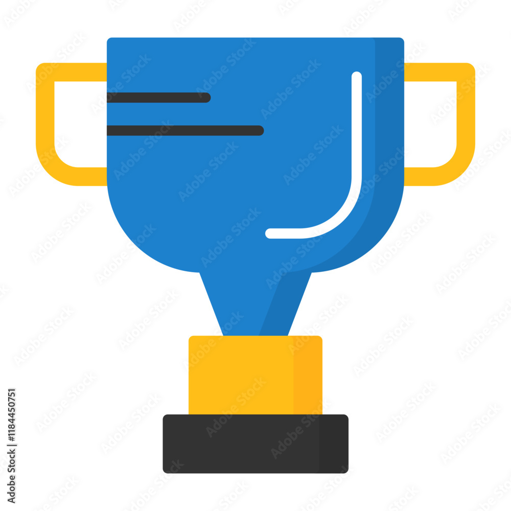 Obraz premium Trophy Flat Style Icon