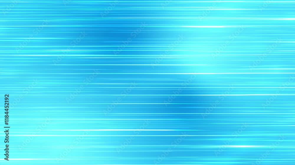 Shiny blue loop 4K background with flashing horizontal lines
