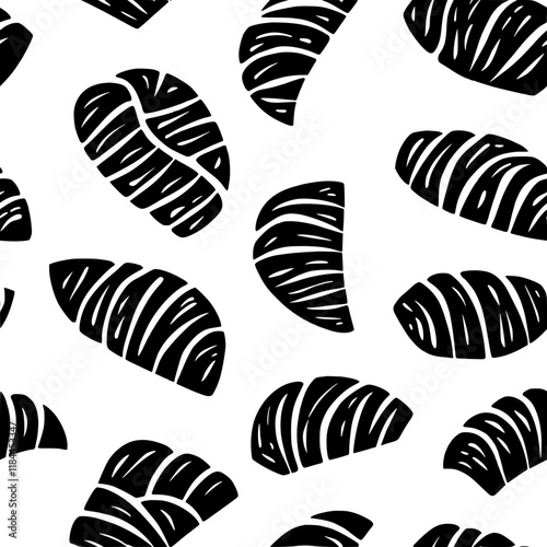 Collection of Sausage Rolls vector icons, Sausage Rolls vector art pattern