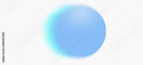 Abstract glowing blue color backdrop noise texture. grainy gradient background. poster banner design