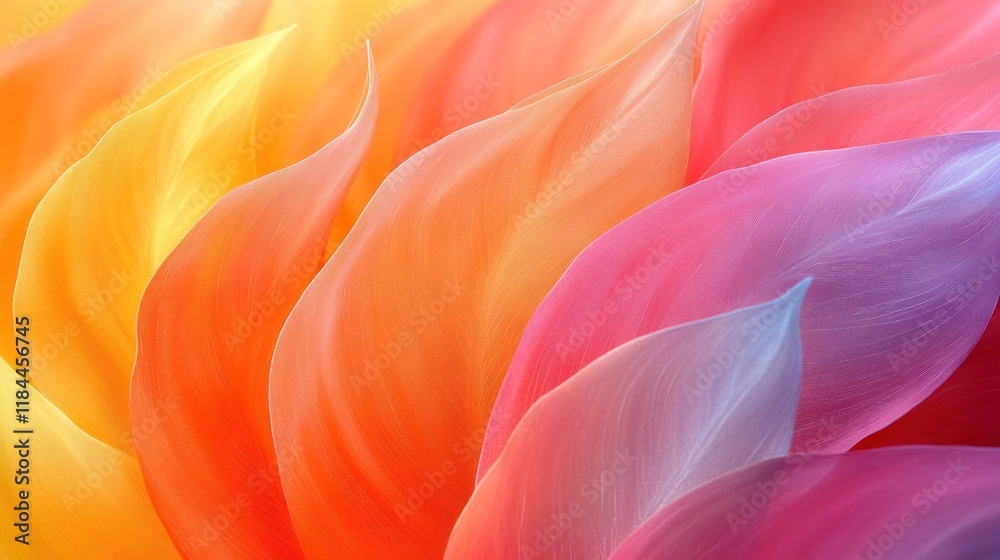 Obraz premium Abstract colorful leaf pattern.