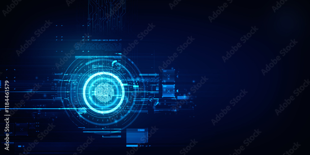 2d Illustration Fingerprint Scanning Technology Concept
2d Illustration Fingerprint Scanning Technology Concept