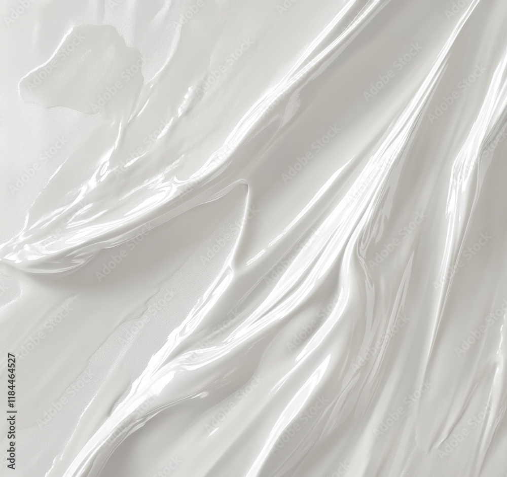 Obraz premium Brushed pearl white texture. Soft, glossy white surface with subtle streaks.