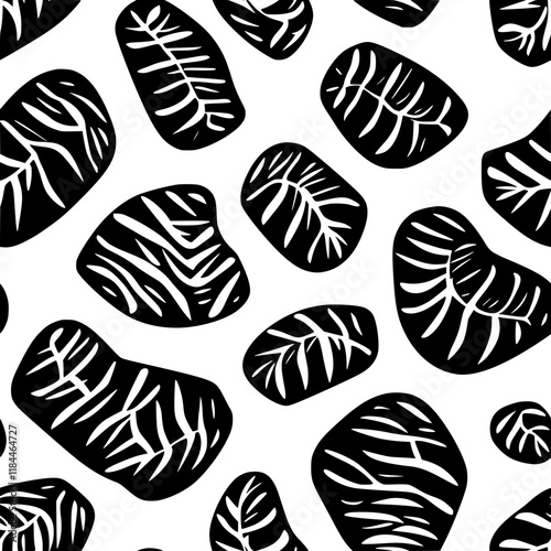 Roasted pork loin tiled design, Roasted pork loin repeating background illustration