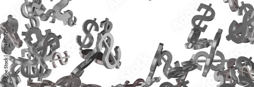US Dollar sign symbols 3d c...