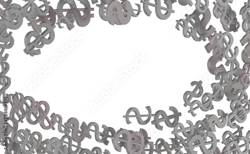 US Dollar sign symbols 3d c...
