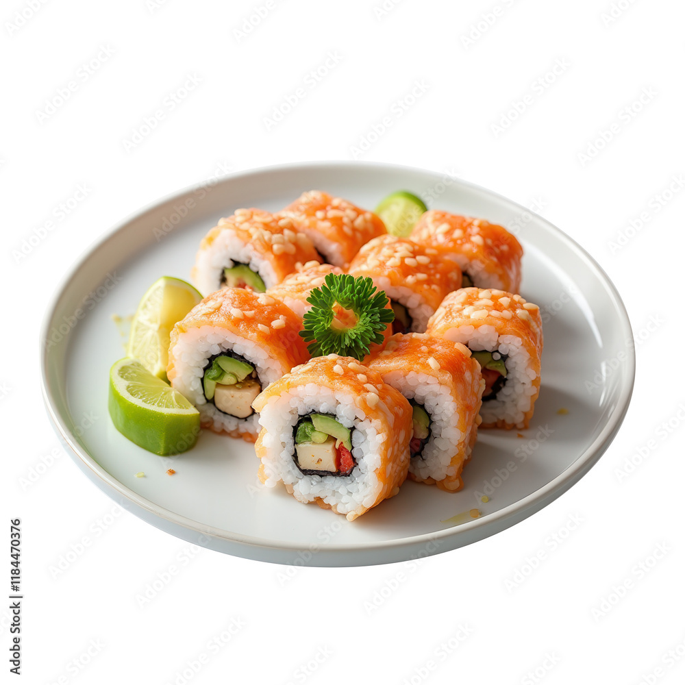 Sushi on transparent background Sushi on transparent background