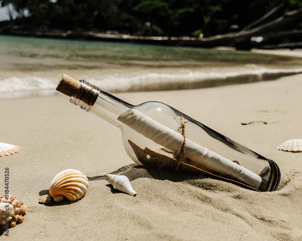 Obraz premium message in a bottle