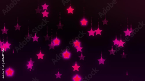 luminous abstract pink background with stars
