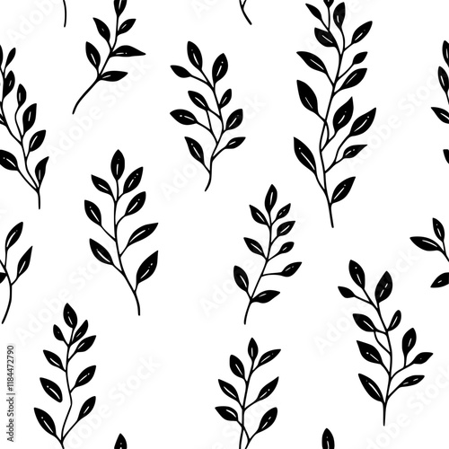 Collection of Flaxseed continuous icon pattern, Flaxseed vectorized artwork