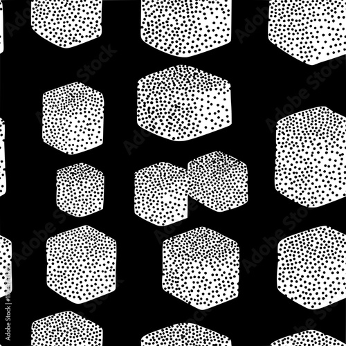 Collection of Lamingtons continuous icon pattern, Lamingtons vectorized artwork