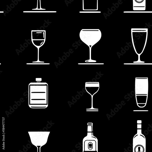 Collection of Schnapps digital art, Schnapps vector graphic, repetitive pattern