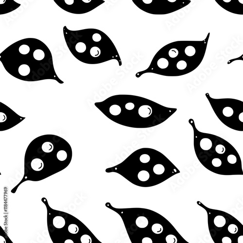 Collection of Slow Cooked Peas digital art, Slow Cooked Peas vector graphic, repetitive pattern