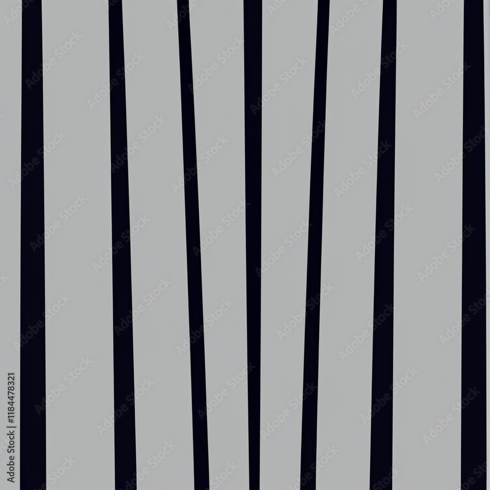 Fototapeta premium Abstract art geometric background with vertical lines. Optical illusion with waves and transition.
