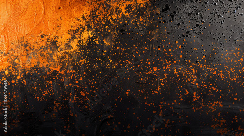 Orange black colors gradient background, grainy texture effect, web banner design