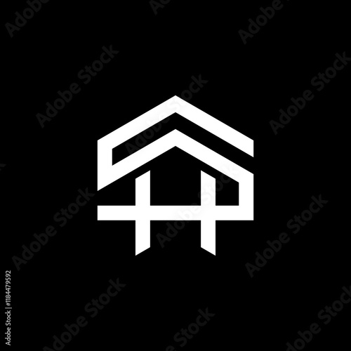 SH logo where the letter D forms a house.