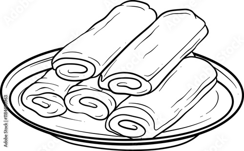 risoles traditional market snack outline
