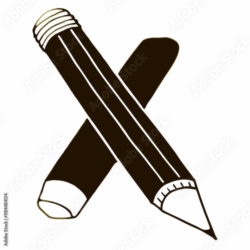 Set of Vector Icons Microphone, Key, Rocket, Chess Pawn, Headphone, Music Note, Camera, Pencil, and Diamond on White Background