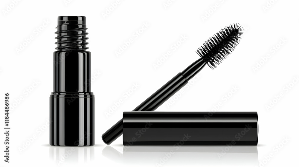 Obraz premium 3D Mascara Packaging Illustration