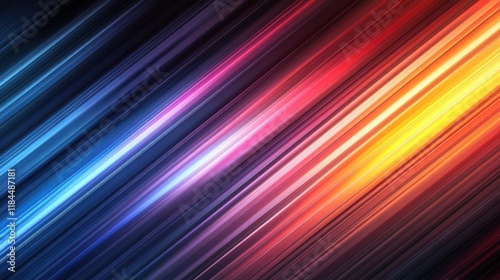 Abstract diagonal colorful light streaks.