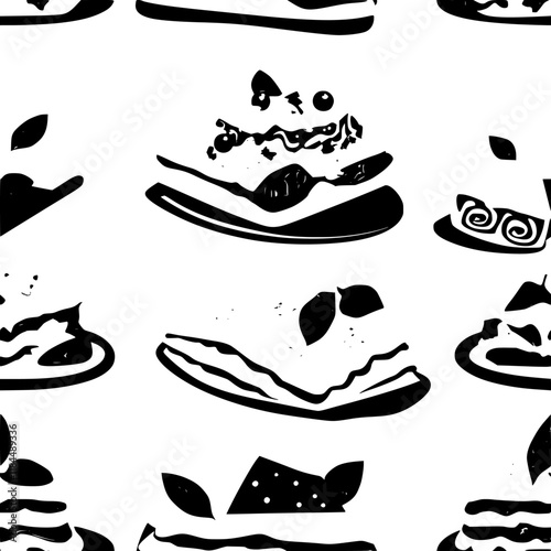 Spinach and Cheese Quiche artwork, Spinach and Cheese Quiche graphic illustrations