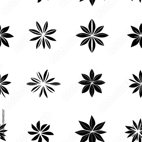 Collection of Star anise icons, Star anise vectorized art