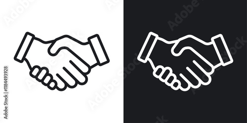 Business deal icons. graphic vector icons set