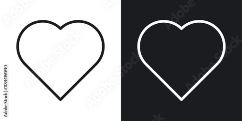 Heart icons. graphic vector icons set