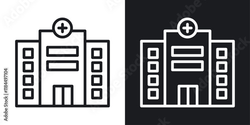 Hospital icons. graphic vector icons set