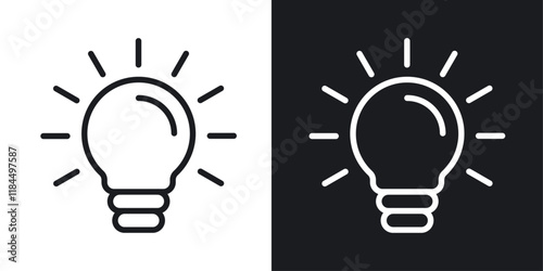 Lamp icons. graphic vector icons set