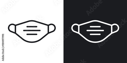 Mask icons. graphic vector icons set