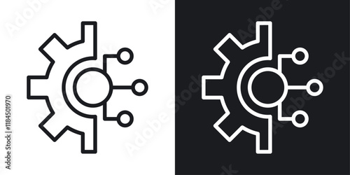 Technology icons. graphic vector icons set