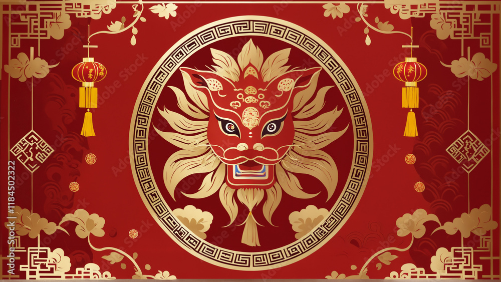 Traditional Chinese background pattern Traditional Chinese background pattern