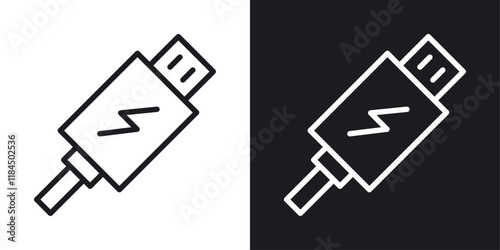 Usb icons. graphic vector icons set