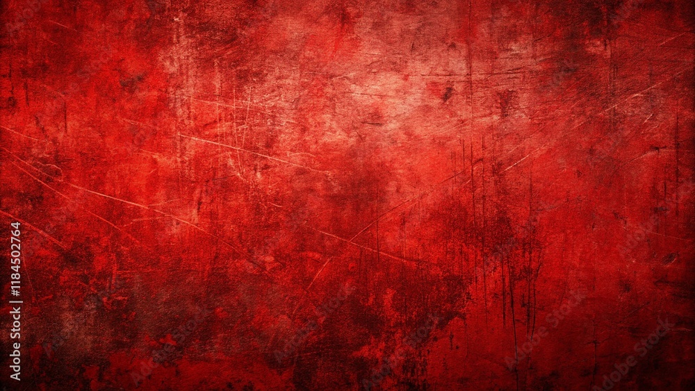 Fototapeta premium Red grunge scratched background texture 
