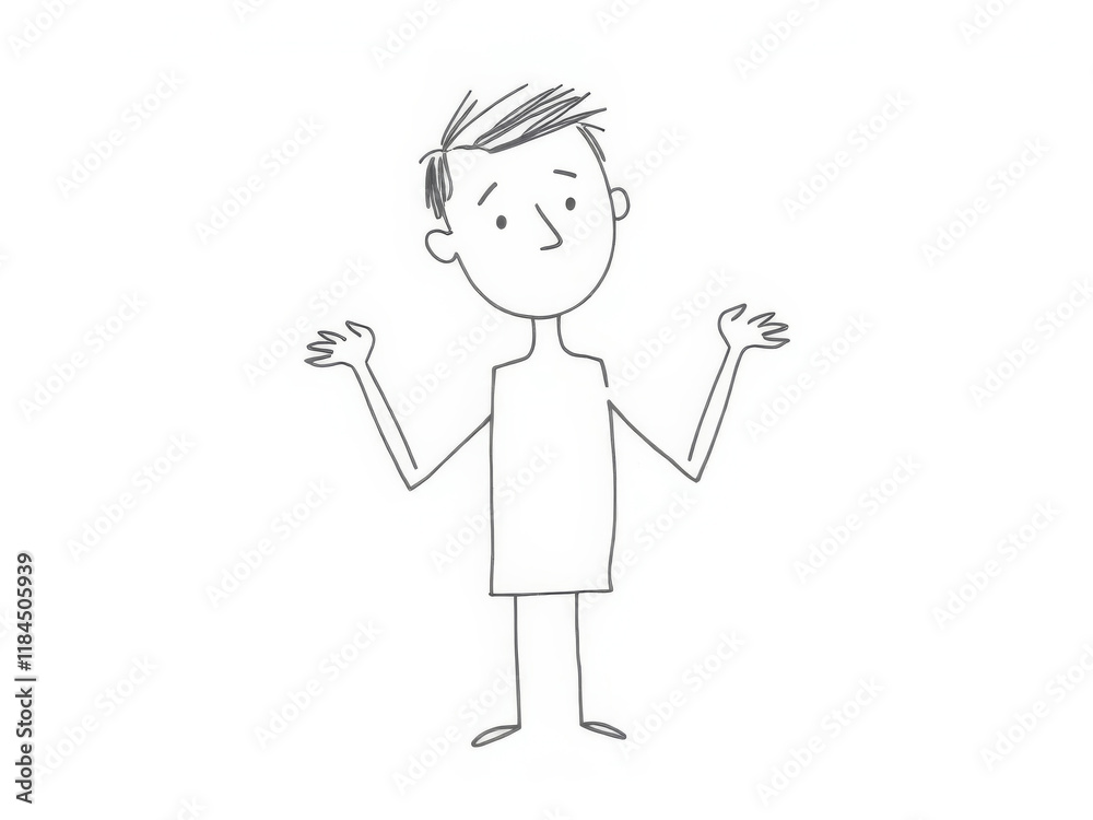 Boy with his hands in his pockets and a look of confusion on his face Boy with his hands in his pockets and a look of confusion on his face