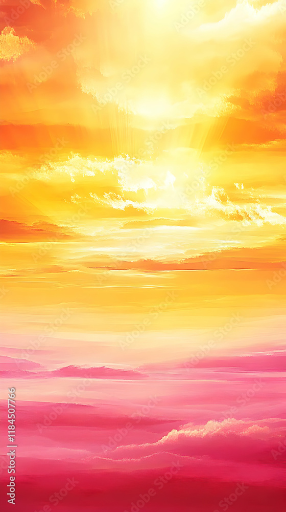 Obraz premium Abstract Sunset Illustration
