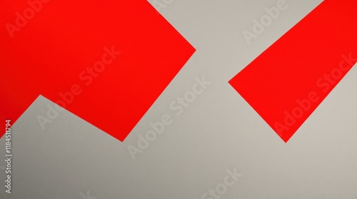 Free Download Bold geometric shapes in vibrant red create a striking visual composition that captivates the viewer’s attention - GFXLoad
