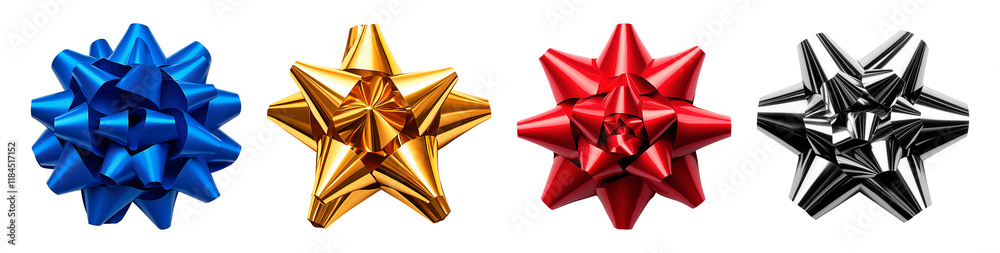 Bright and shiny bows for festive occasions, gift bows bundle png image Bright and shiny bows for festive occasions, gift bows bundle png image