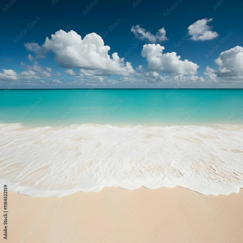 Obraz premium Beach Wave Background Illustration