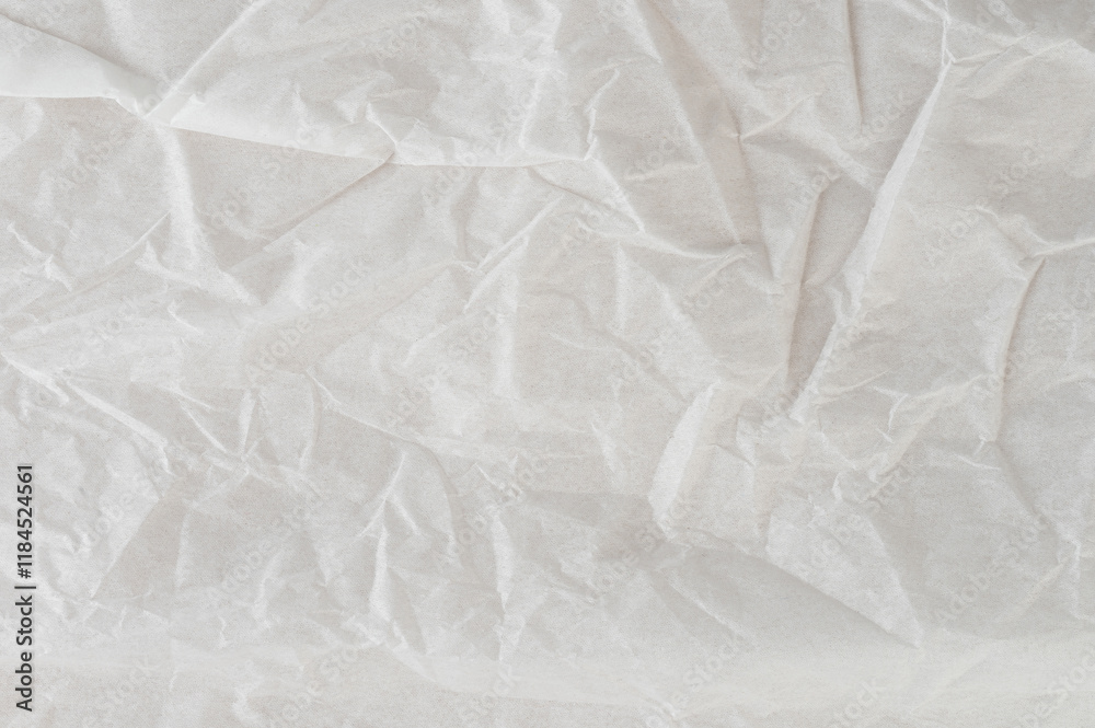 Fototapeta premium Wrinkled crumple parchment paper surface