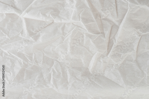 Wrinkled crumple parchment paper surface