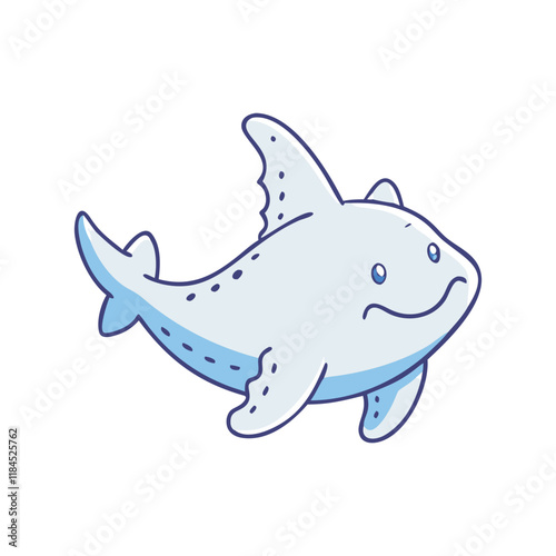 angel shark vector icon, fish vector illustration - simple illustration of angel shark perfect for logos, and fish - themed designs.