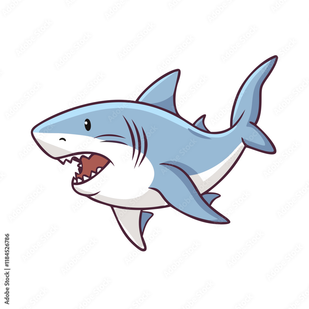 great white shark vector icon, fish vector illustration - simple illustration of great white shark perfect for logos, and fish - themed designs. great white shark vector icon, fish vector illustration - simple illustration of great white shark perfect for logos, and fish - themed designs.