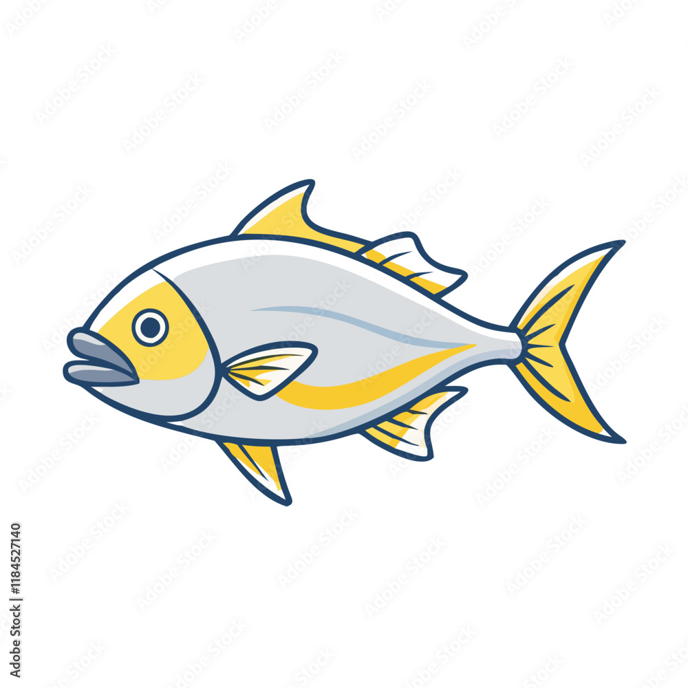 jack crevalle vector icon, fish vector illustration - simple illustration of jack crevalle perfect for logos, and fish - themed designs. jack crevalle vector icon, fish vector illustration - simple illustration of jack crevalle perfect for logos, and fish - themed designs.