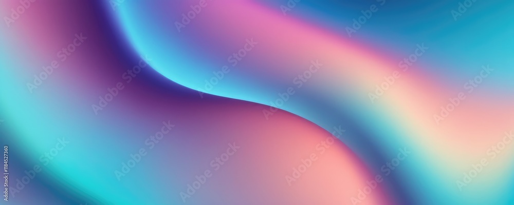 Fototapeta premium Soft gradients of pastel colors blend into abstract shapes